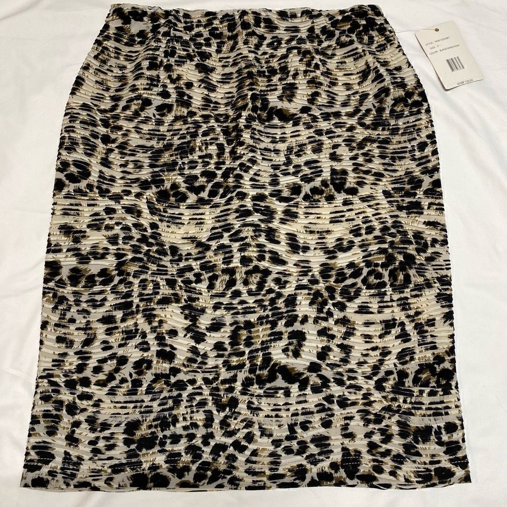 NWT Zac & Rachel Cheetah Print Pencil Skirt - Size Small